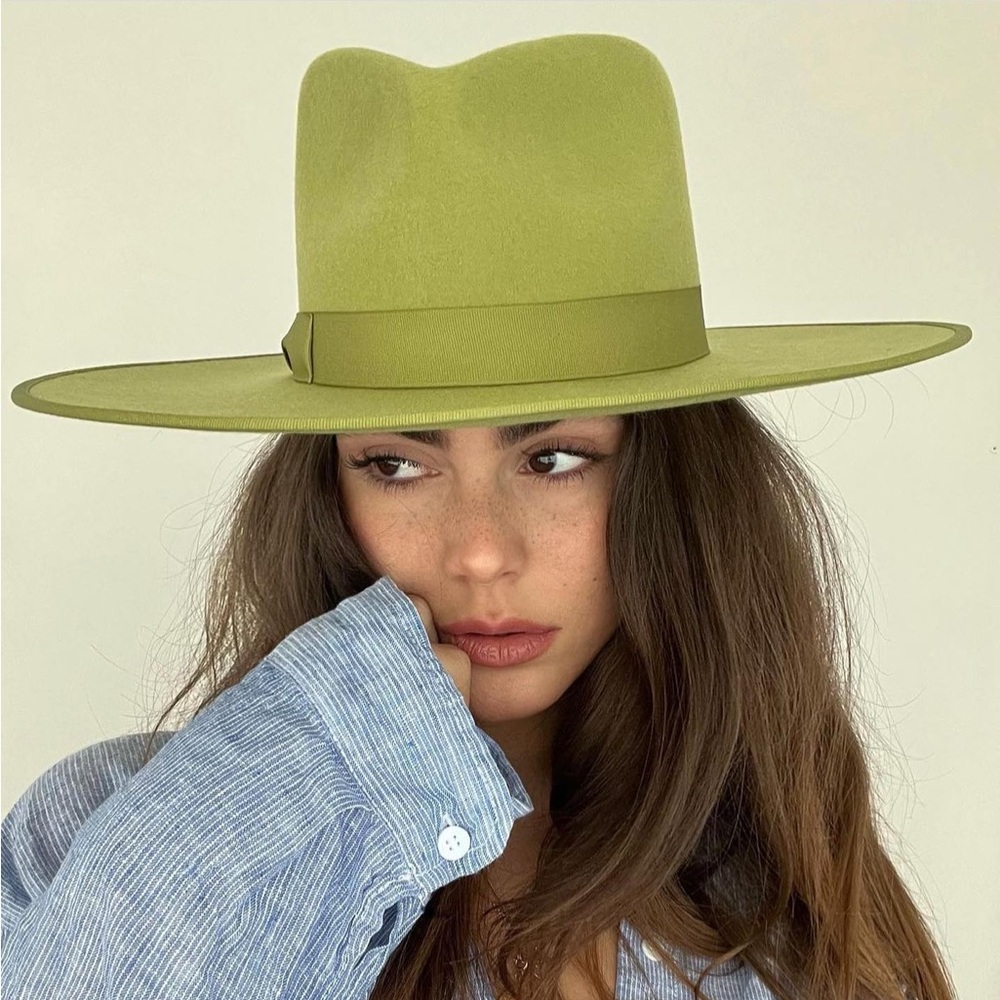 $149 NEW Lack of Color wool cactus rancher hat green matcha M 57cm 22.5” - Picture 2 of 10